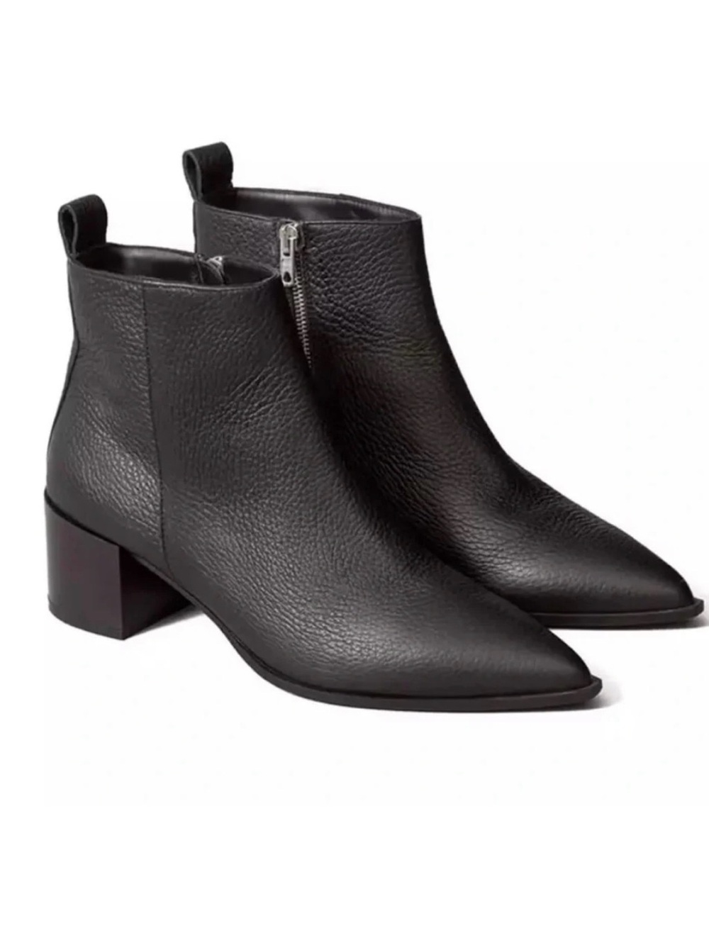 Everlane The Boss Boots - Black Pebbled Leather